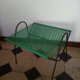 Vintage scoubidou vinyl record holder