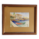 Tableau Marine sur toile bateaux de pécheurs Au Port