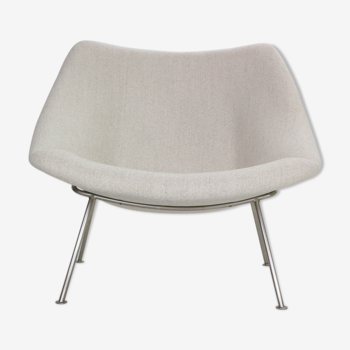 Pierre Paulin Oyster Lounge Chair, New Upholstery "F157" for Artifort, 1960s