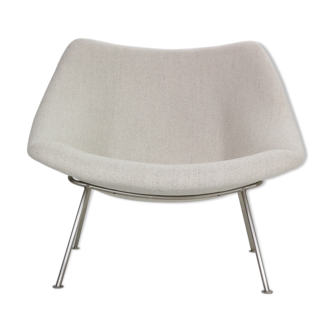 Pierre Paulin Oyster Lounge Chair, New Upholstery "F157" for Artifort, 1960s