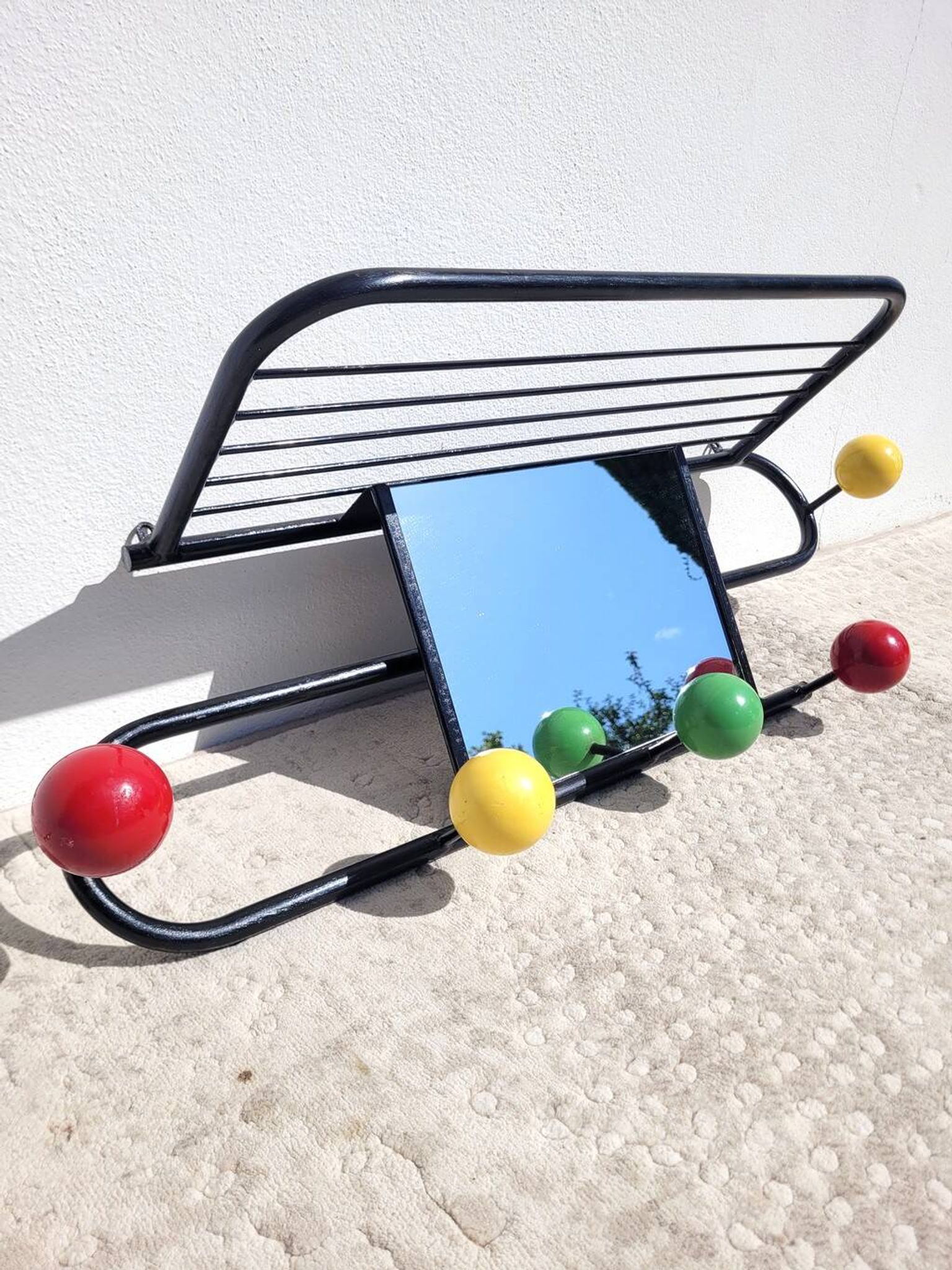Vintage 60s wall-mounted coat rack