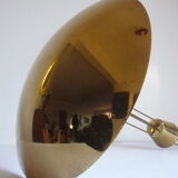 Brass half bowl ceiling lamp by Kalmar Austria