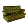 Green velvet sofa