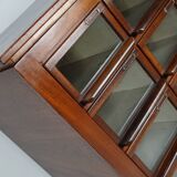 Vintage Dutch Hardwood Haberdashery Shop Cabinet, 1930s