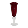 Red glass bubble glass