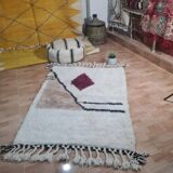 Handmade wool Berber rug 150 X 100 CM