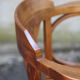High curved wooden bar chair