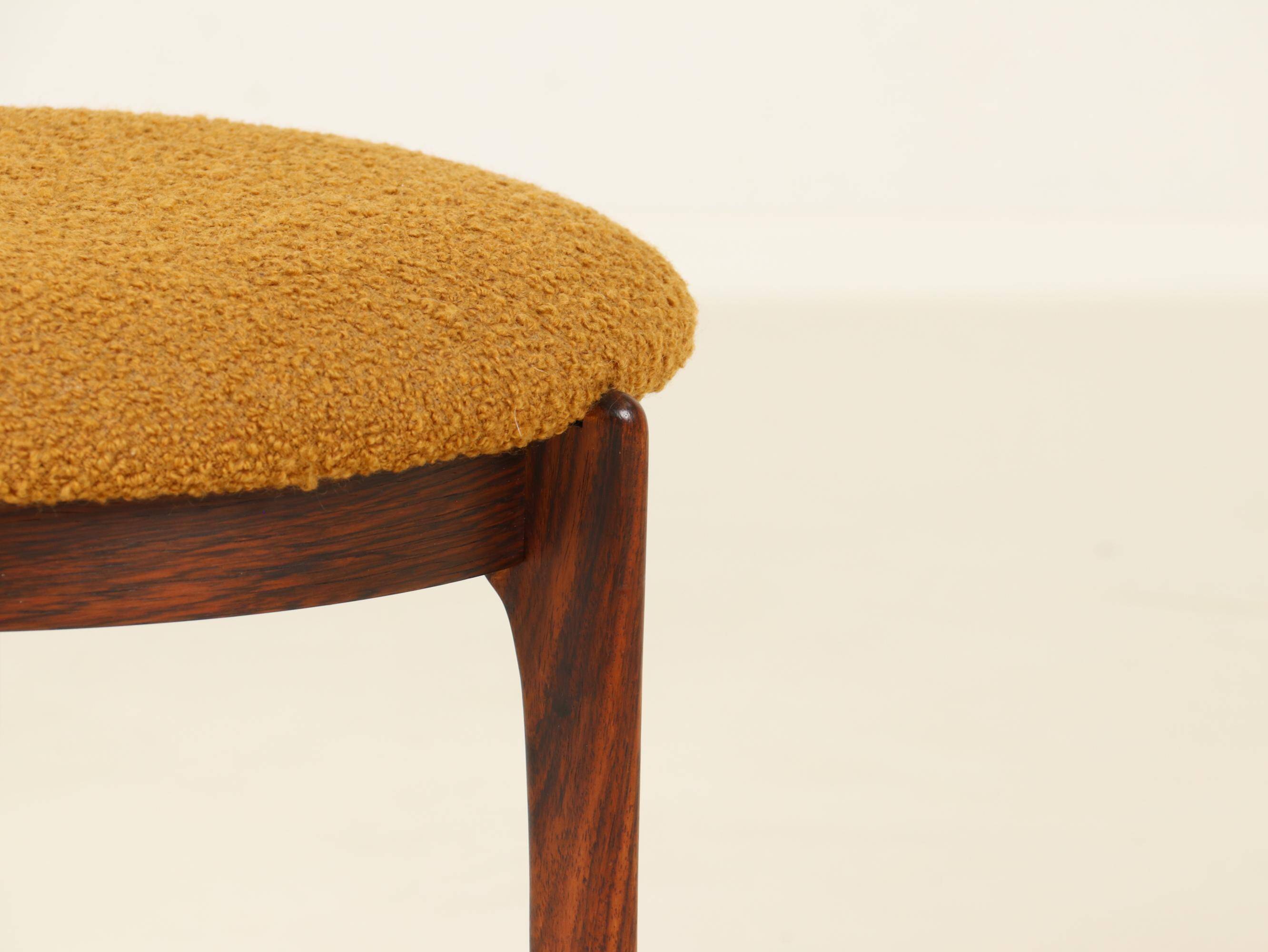 Stool or Footrest in Rosewood from Denmark, 1960s