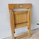 Vintage Trieste Folding Wooden Chair by Aldo Jacober, 1970s