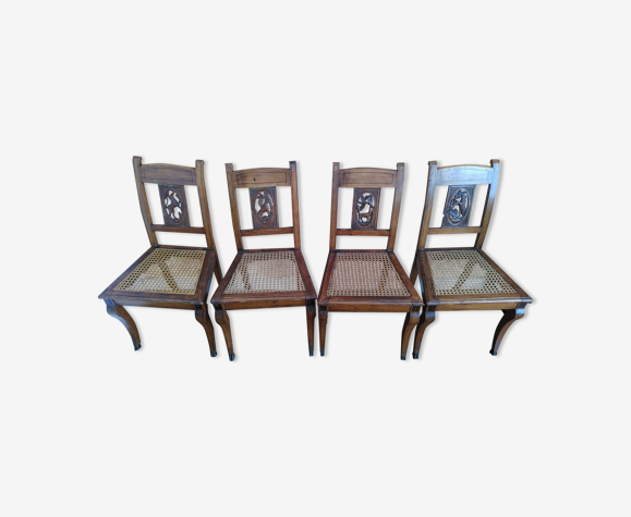 Lot de 4 chaises style Anglais