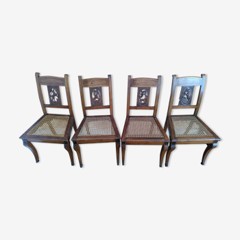 Set of 4 English style chairs