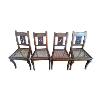 Lot de 4 chaises style Anglais