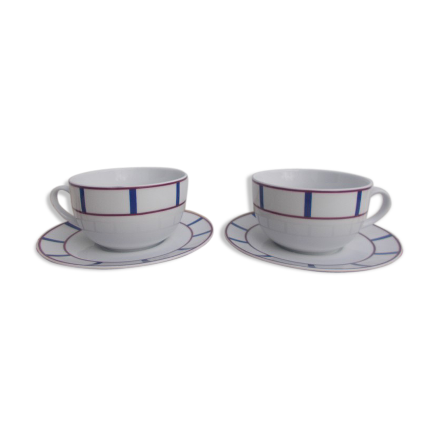 2 Basque porcelain lunches