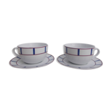 2 Basque porcelain lunches