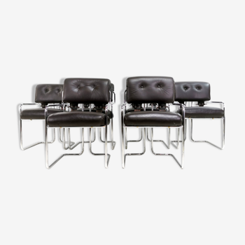 Set of 6 Tucroma chairs by Guido Faleschini