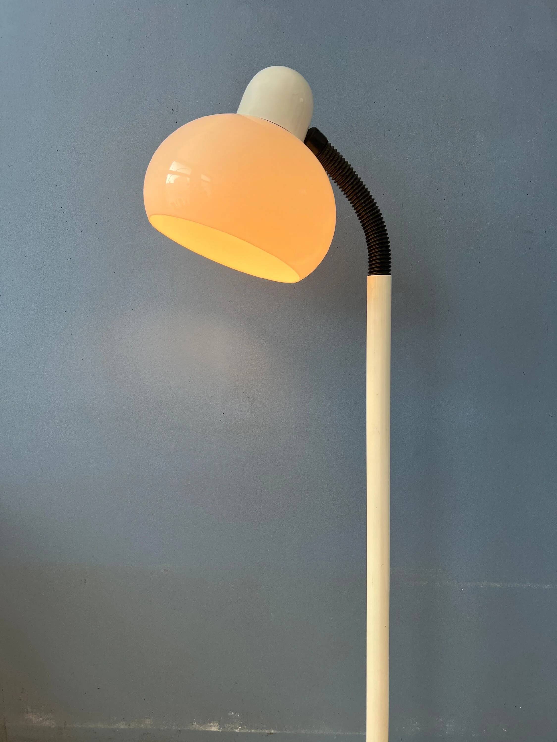White mushroom floor lamp Mid-Century Space Age by Hala Zeist