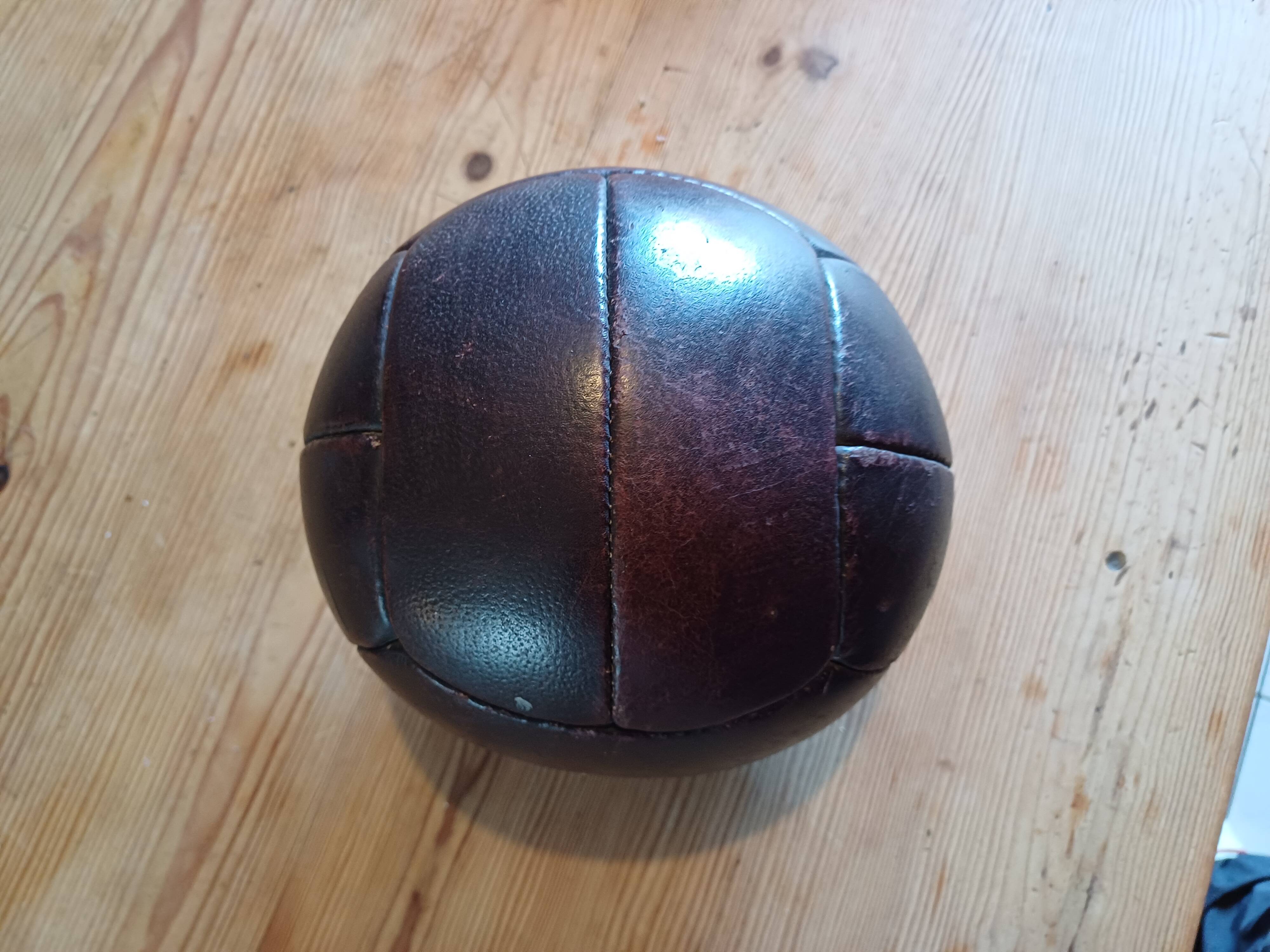 Old leather football
