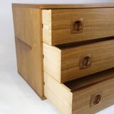 Wall-Mounted Chest Of Drawers Made In Rosewood By Albert Hansen From 1960s