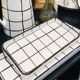 Handmade ceramic grid dish