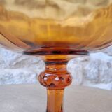 Amber glass cup