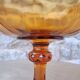 Amber glass cup