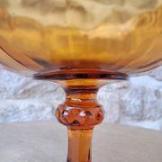 Amber glass cup