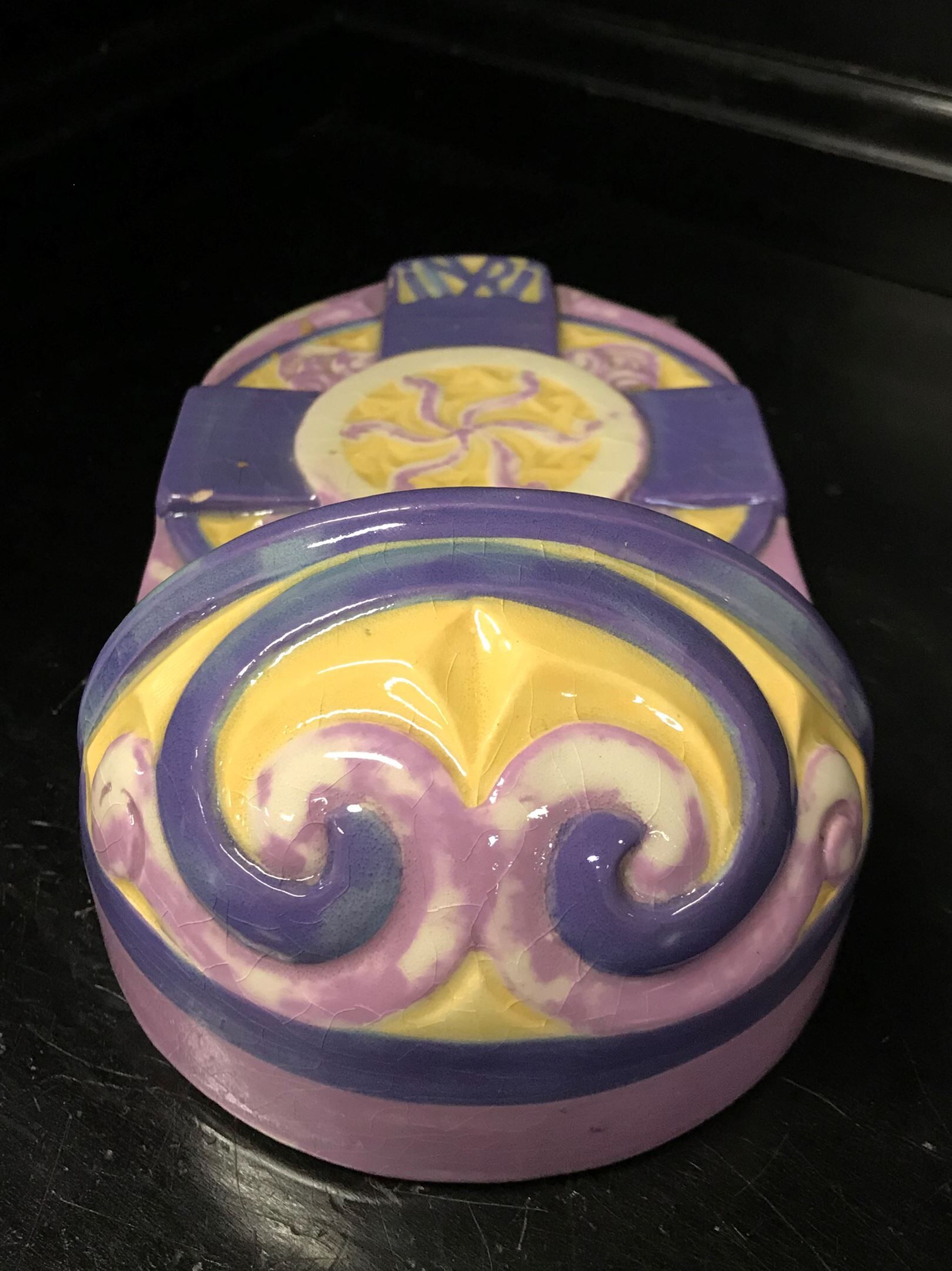 Quimper earthenware font 1930s