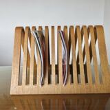 HABITAT magazine rack in bent wood 1980