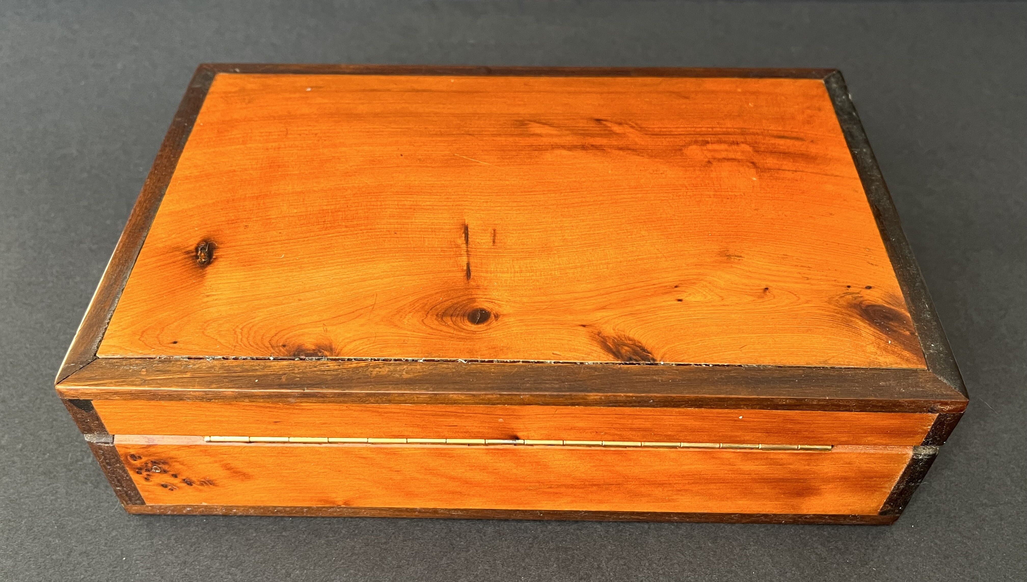 Solid wood jewelry box