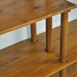 Handmade wooden bookshelf, 1960s
