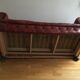 Sofa chesterfield 2-3 places leather bordeaux