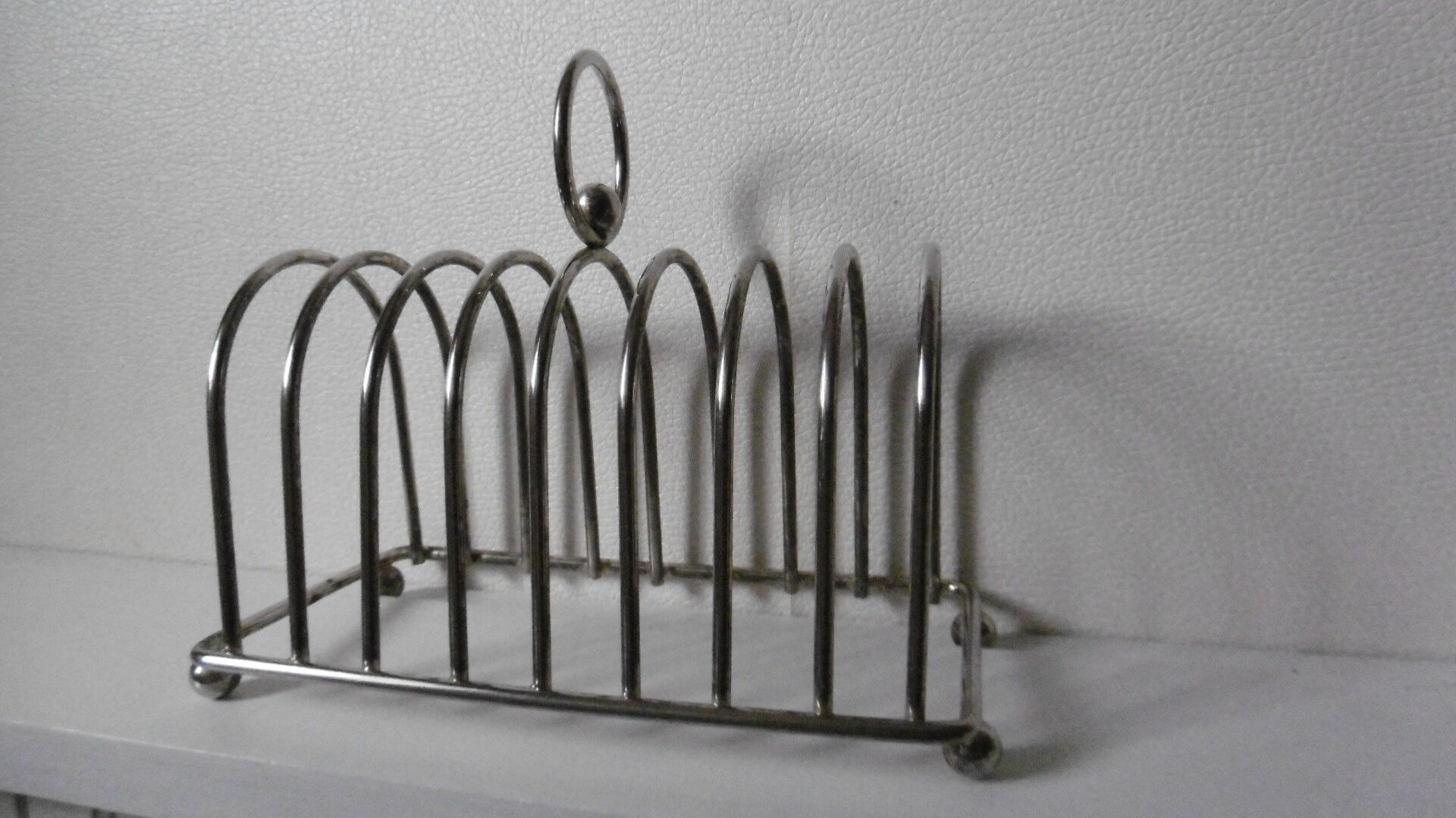 Silver metal toast door