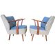 Set of 2 vintage cocktail chairs/armchairs.
