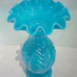 Blue opaline vase
