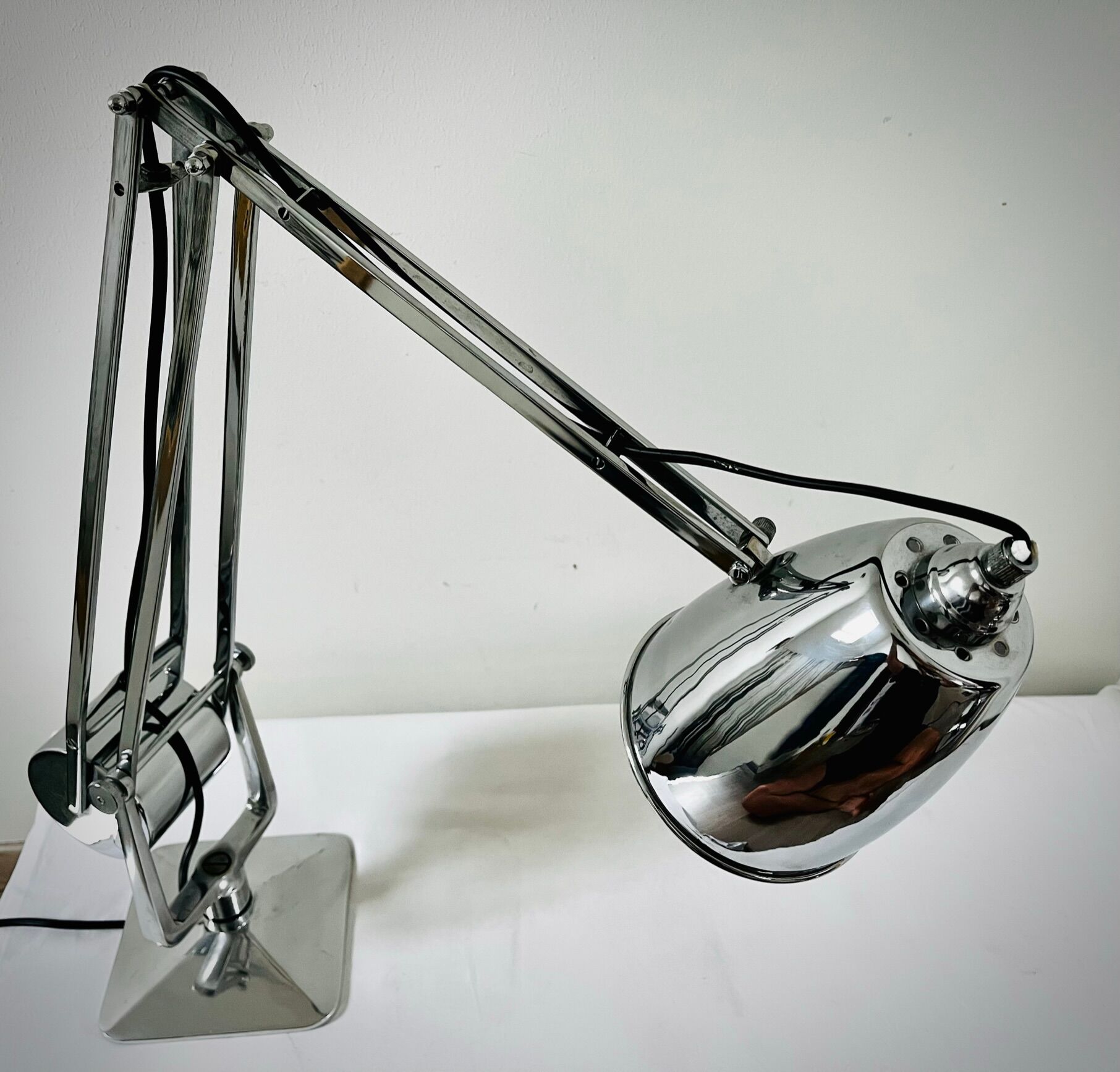 Chrome Giso Gispen "Rooney" desk lamp / Anglepoise