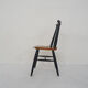 Chaise de salle à manger à dossier en fuseau, années 1950