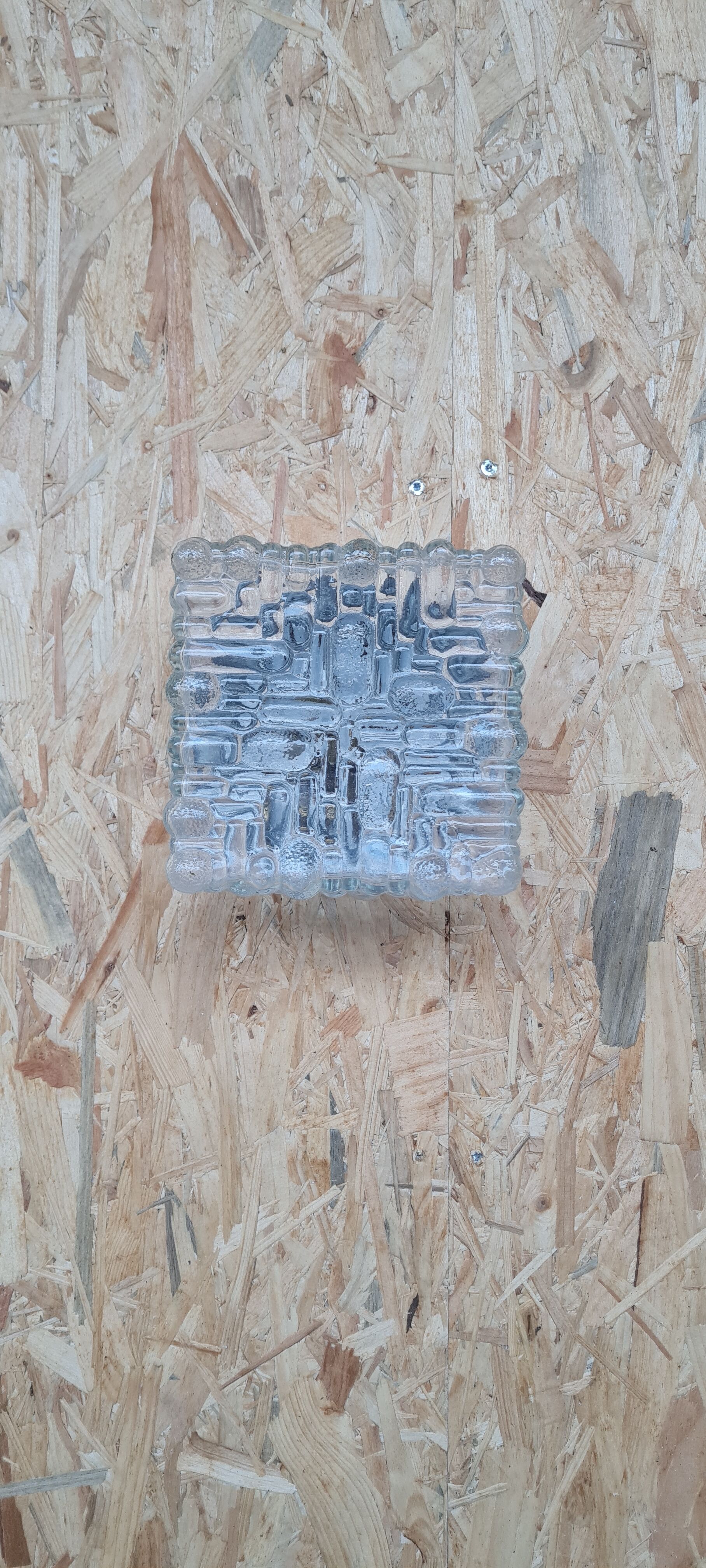 Wall lamp in chiseled glass 1960