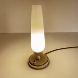 Lampe Vintage Années 50 Verre, Laiton Verre, Jaune