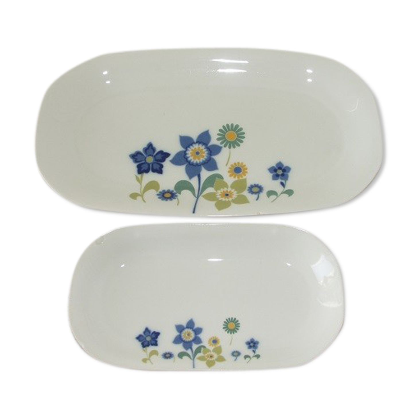 Masse porcelain dish and ravian - Surget France vintage 70/80