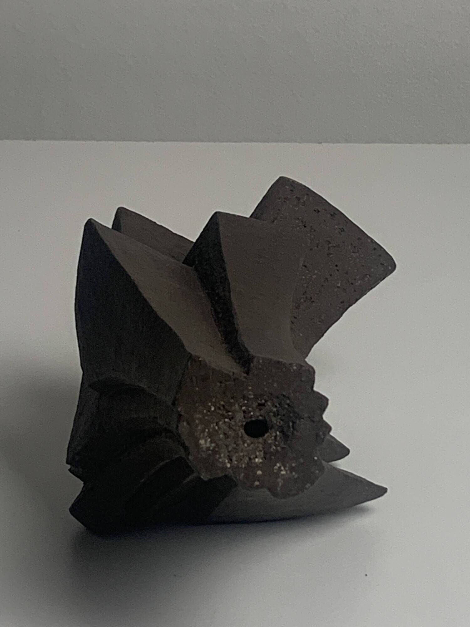 Pair of Dutch brutalist cast stone concrete abstract sculptures, ca 1960s