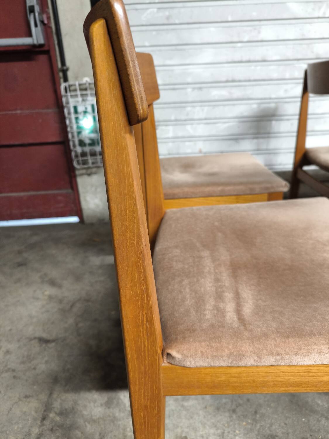 Scandinavian vintage solid teak chairs ulferts sweden 1960