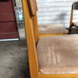 Scandinavian vintage solid teak chairs ulferts sweden 1960