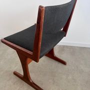 Set of 6 old Scandinavian chairs from the 60s, vintage teak