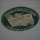 Green cardboard suitcase