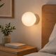 Ceramic and opaline wall light