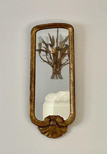 Miroir bois doré 18ème siècle 20x51cm