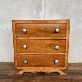 vintage art deco chest of drawers with compass feet