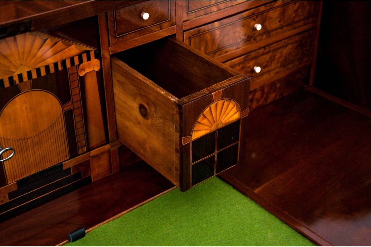 Biedermeier secretary, Northern Europe, mid 19th century.