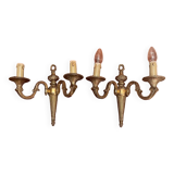 Paire applique bronze style empire design Péris Andreu