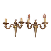 Paire applique bronze style empire design Péris Andreu